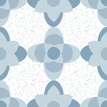 Quatrefoil seamless vector pattern background. Azulejo style historical foil Stock Illustration