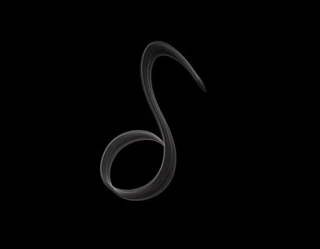 Quaver eighth note shape on dark background Stock Illustration
