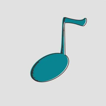 Quaver Music Note Stock Illustration