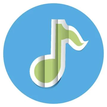 Quaver Music Note Stock Illustration