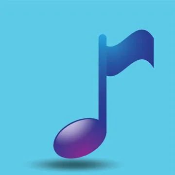 Quaver Musical Note Stock Illustration