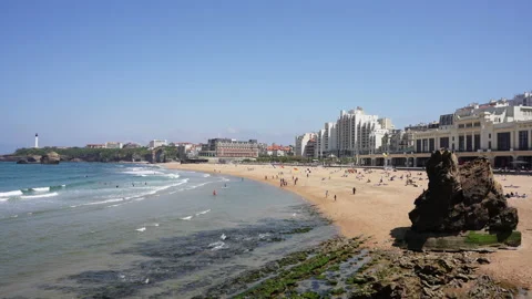 The Quay of the Grand Beach Stock Footage 220877121