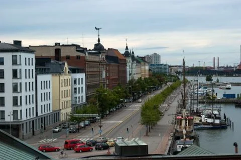 Quay in helsinki Stock Photos