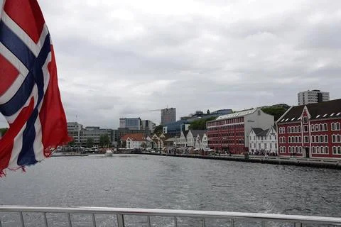 The quay of Stavanger Stock Photos