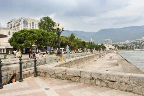 Quay of Yalta. Fotos Stock