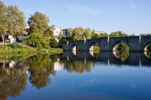 Quays of Limoges Stock Photos