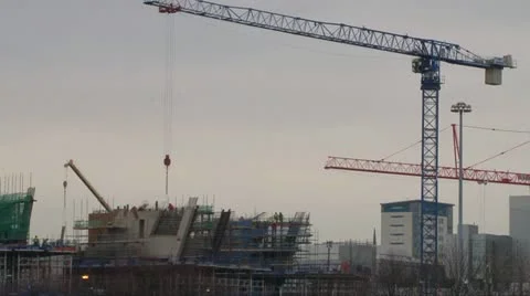 Quayside Construction Stock Footage 10884397