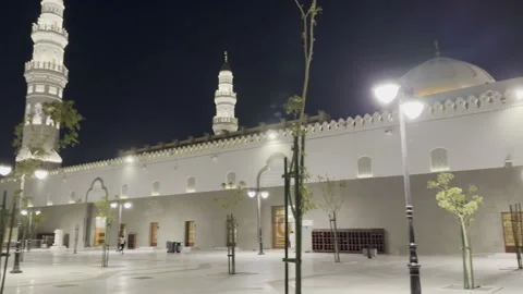 Quba Mosque at Night - Tranquil View of Historic Landmark Vídeo Stock 320323307