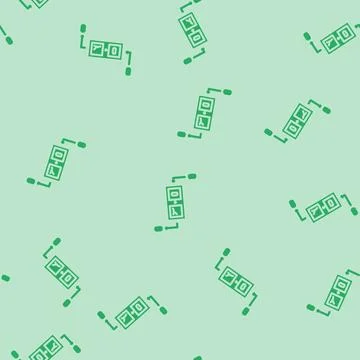 Qubit measurement quantum computer glyph vector seamless pattern 스톡 일러스트