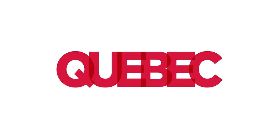 Quebec in the Canada emblem. The design features a geometric style, vector .. Stockillustratie