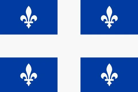 Quebec Canada flag background illustration Stock Illustration