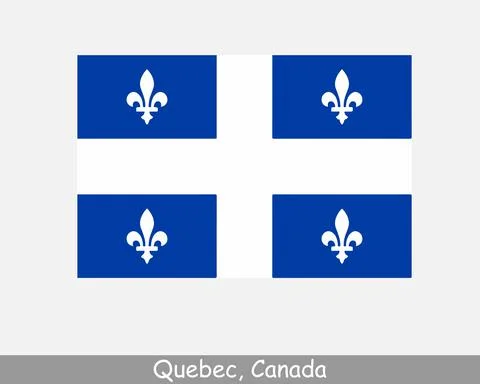 Quebec Canada Flag Stock Illustration