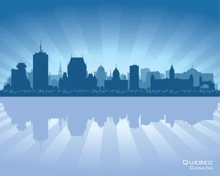 Quebec, canada skyline Stock-Illustration