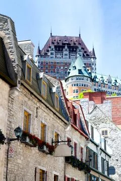 Quebec, Chteau Frontenac Stock Photos