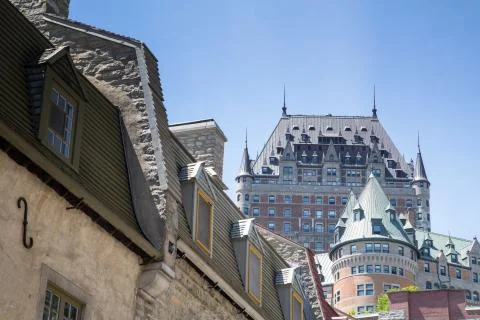 Quebec, Chteau Frontenac Stock Photos