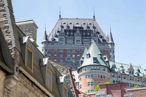 Quebec, Chteau Frontenac Stock Photos