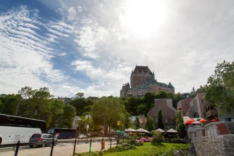 Quebec, Chteau Frontenac Stock Photos