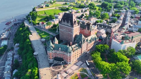 Quebec city from above, Canada Stock Footage 293602048