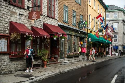 Quebec City Commerce Stock Photos