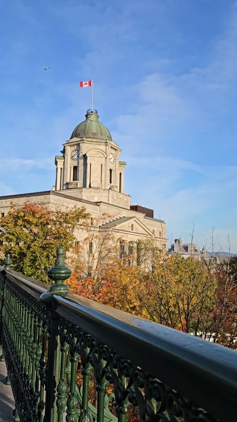 Quebec City Old Post Office Stock Footage 321330371