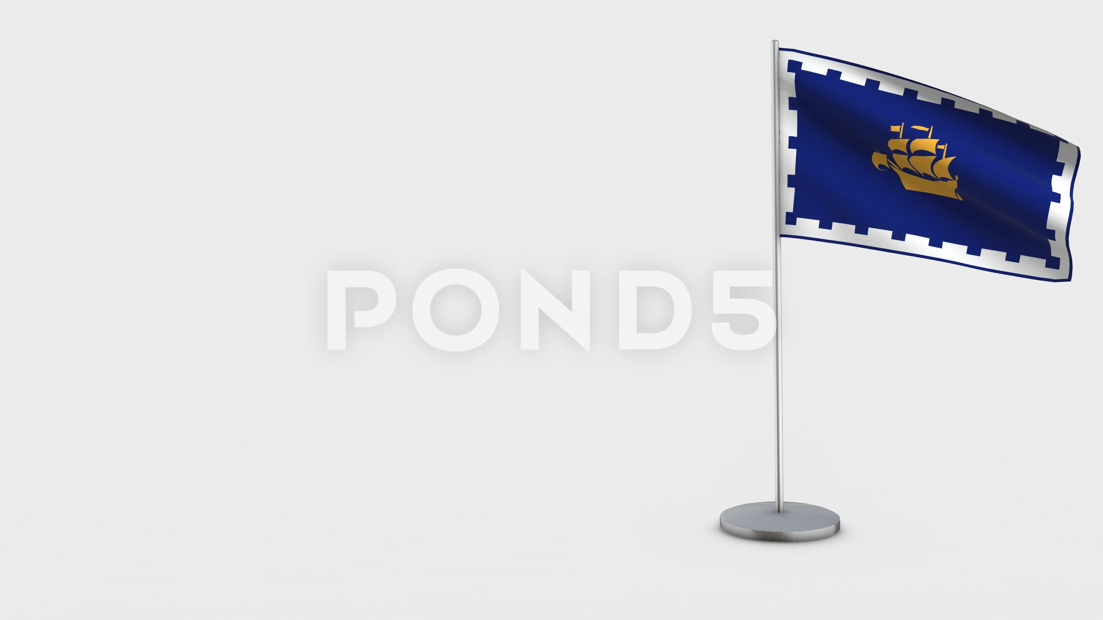 Quebec Flag Animation Stock Footage ~ Royalty Free Stock Videos | Pond5
