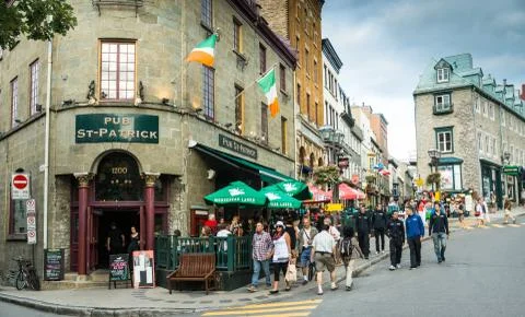 Quebec Crowds Stock Photos