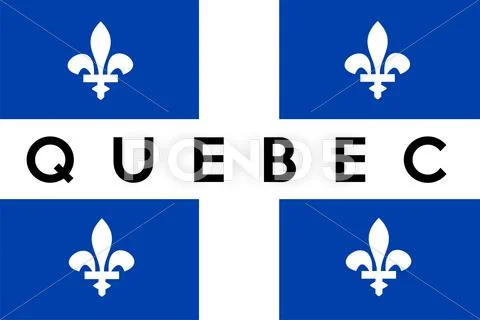 Quebec flag Stock Illustration