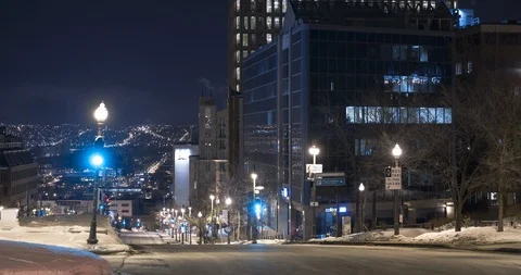 Quebec at night 動画素材 96591776