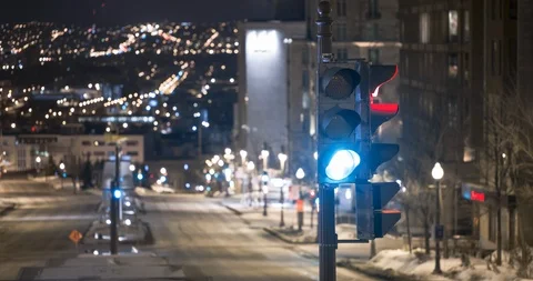 Quebec at night 動画素材 96596577