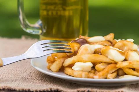 Quebec poutine Stock Photos