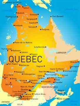 Quebec province Stock Illustration