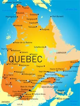 Quebec Province Vector color map of Quebec Province Copyright: xZoonar.com... Stock Photos