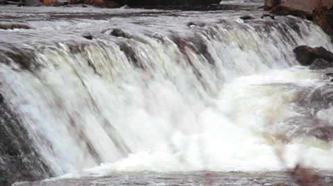 Quebec river in winter Stock Footage 44301645