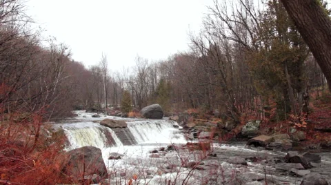 Quebec river in winter Stock Footage 44302004