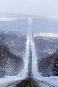 Quebec road 216 Stock Photos