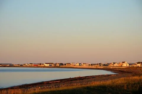 Quebec, the small village of Cap Chat in Gaspésie Stock Photos