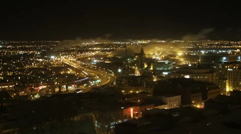 QUEBECCITY WinterFromDeltaHotel 動画素材 7735057