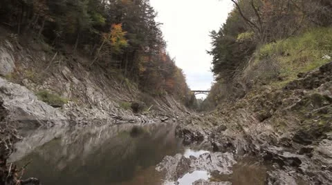 Quechee Gorge in Vermont Stock Footage 12384966