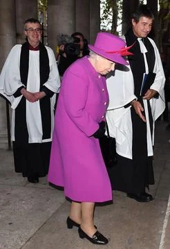 The Queen attends Scripture Union's 150th Anniversary Service of Celebration., L Stock Photos