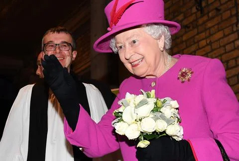 Queen attends Scripture Union's 150th Anniversary Service of Celebration, London Stock Photos