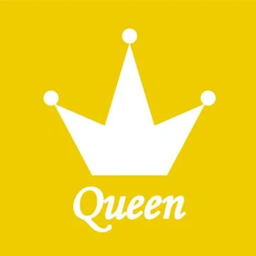 Queen Background with Crown Stock Vector Illustration Stock Illustration