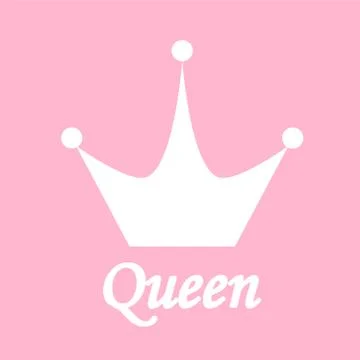 Queen Background with Crown Stock Vector Illustration Stock Illustration