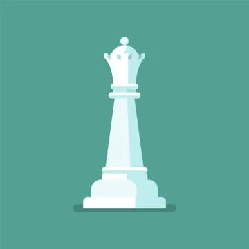 Queen Chess figure icon Stock Illustration