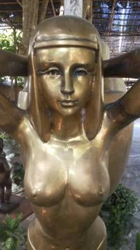 Queen Cleopatra statue 库存照片