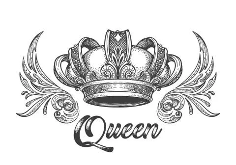 Queen Crown Stock Illustration