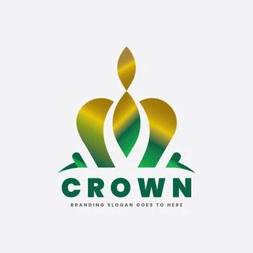Queen Crown Logo Stock Illustration