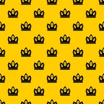 Queen crown pattern Illustrazione stock