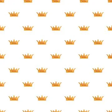 Queen crown pattern seamless 스톡 일러스트