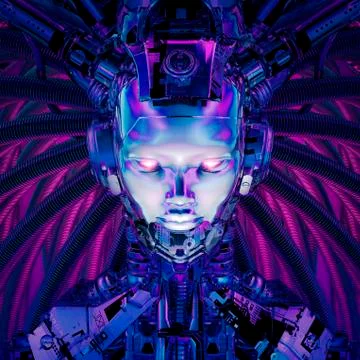 Queen of the datasphere Illustrazione stock