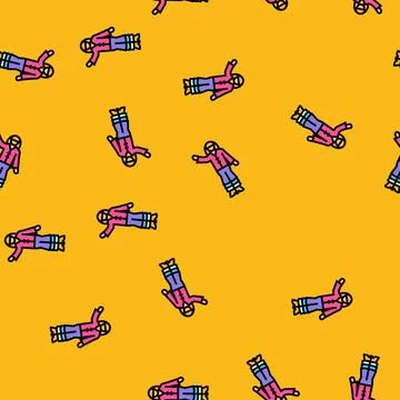 Queen disco party vector seamless pattern 스톡 일러스트